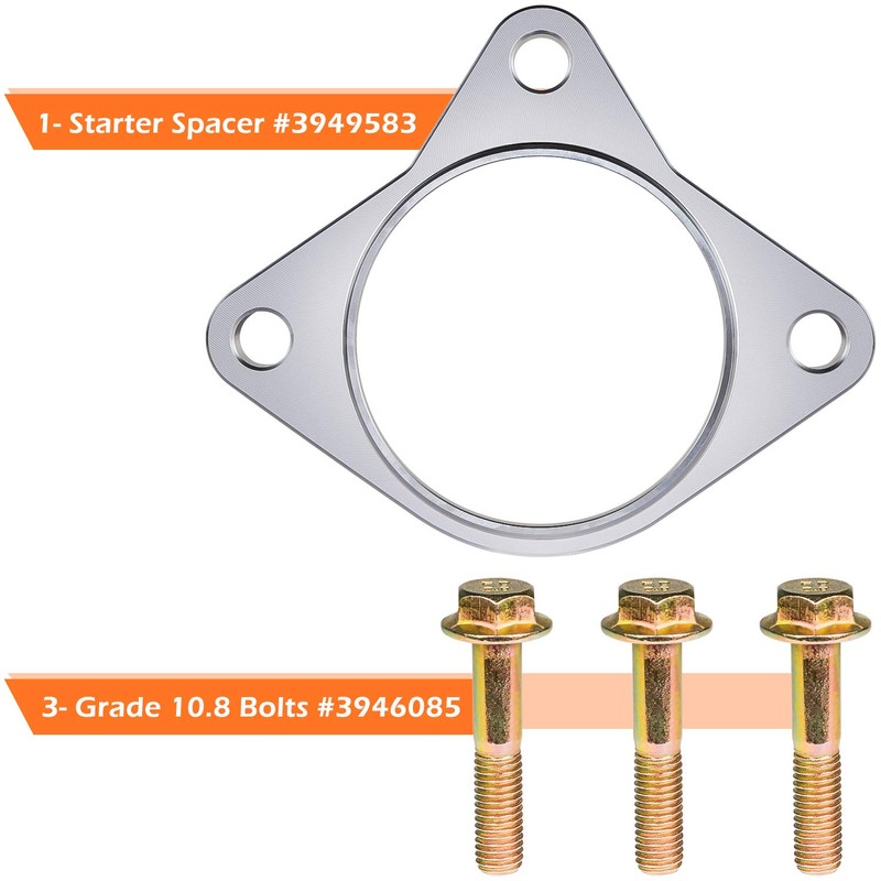 Starter Spacer Kit with Bolts 5 Speed for Dodge Ram