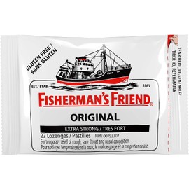 Fisherman's Friend Original Extra Strong Lozenges - Temporary Relief of Cough, Sore Throat & Nasal Congestion (8)