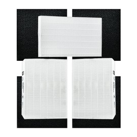 AUC 3 HEPA R Filters and 4 A Pre-Cut Carbon Pre-Filters,HPA300 HEPA Filter Replacement for Honeywell Air Purifier HPA304 HPA3300b HPA5300 HPA5350 HPA8350 HPA300VP, Compared to HRF-R3