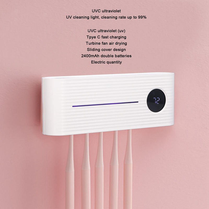Electric Smart Toothbrush Holder UV Wall Toothbrush Bracket Fan Air