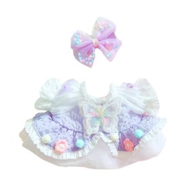 niannyyhouse Vestito per bambola da 20,3 cm, vestito con gonna a fiori, vestito per bambole (A-2)