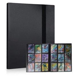 Trading Card Album, Sinwind Premium 9 Pocket Scrapbook, Trading Card Albums with 360 Card Capacity, Card Holder for Cards
