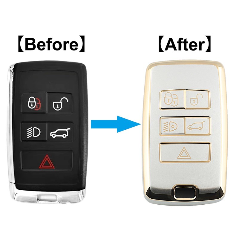 QIULIFAN Key Cover TPU Key Case with Keyring for Range