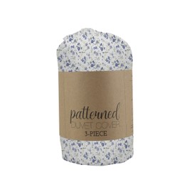 ienjoy Home Duvet Cover Set Blossoms Patterned QueenLight Blue