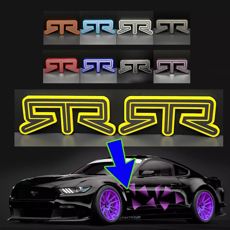 FMS Gear PAIR (2) RTR Fender Emblems Fits Ford MUSTANG