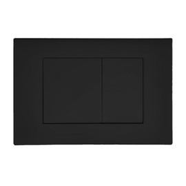 Wunderbad Push Plate Compatible with Geberit Duofix Sigma/Delta/Basic Actuator Plate for 2 Flushes (Matte Black)