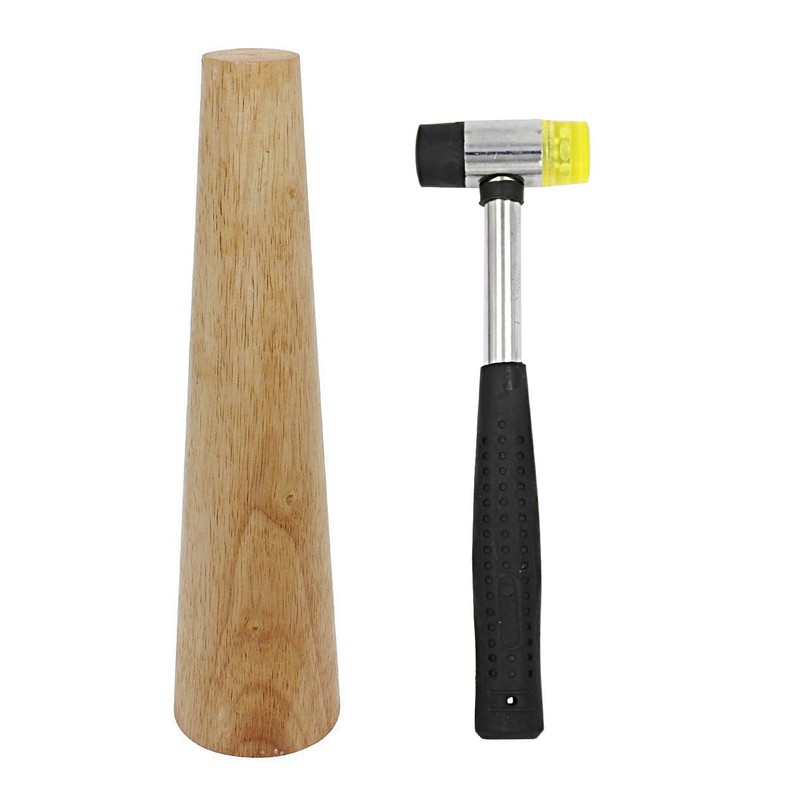 HEYMOUS Wood Bracelet Mandrel Round Plastic Wrist Sizer with Jewelers