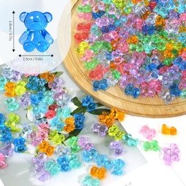Darovly 320Pcs Resin Animals Figures,Mini Counting Bears,Miniature Figurines, Bulk Mini Teddy Bears for Kids, Counting Manipulatives