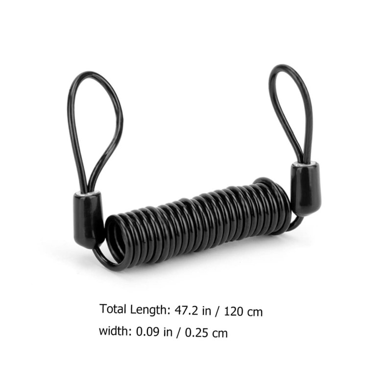 Tofficu 4Pcs Reminder Lock Wire for Motorcycles Bicycles Durable Theft