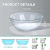 MUUBOOX 6.3 Qt Large High-Borosilicate Glass Mixing Bowl,12.3" Clear Glass