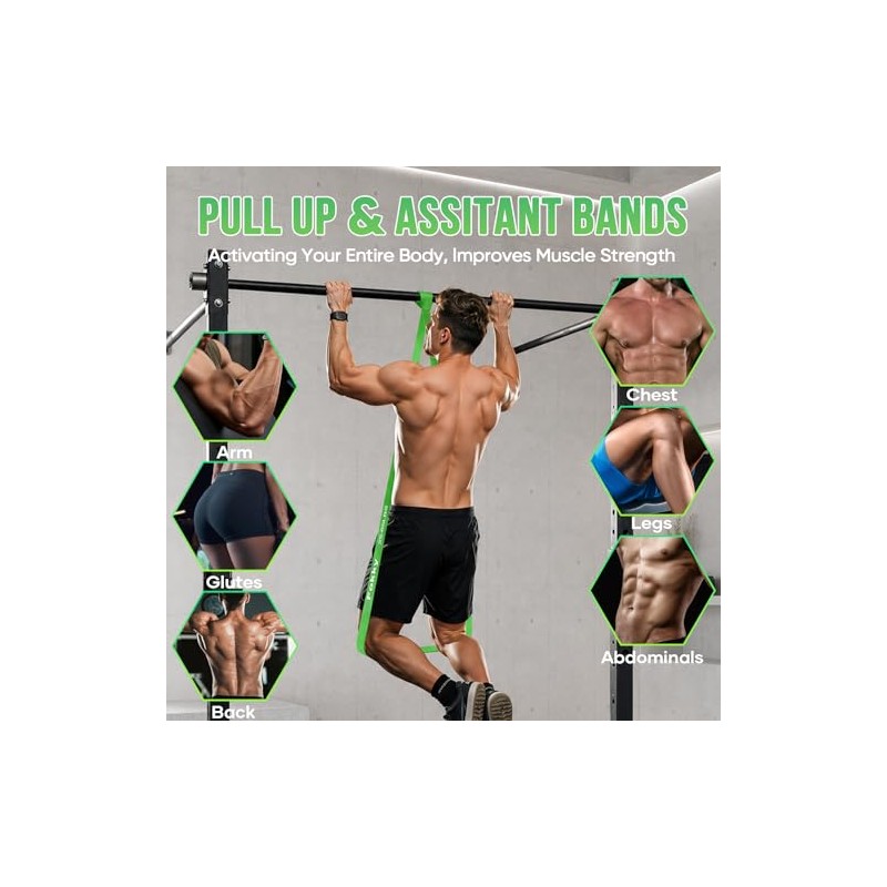 Fokky Resistance Bands Set with Door Anchor and Carry Bag