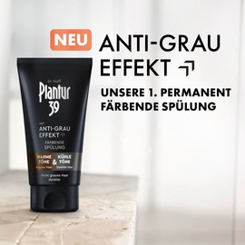 Plantur 39 2 x 150ml Anti Grey Dye Conditioner - Conditioner for Darker Hair - Gently Conceals Grey Hair - Permanent Colouring Conditioner