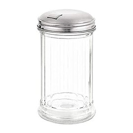 Olympia C234 Sugar Pourer With Side Hole And Flap 140X70mm Glass Container Stainless Steel