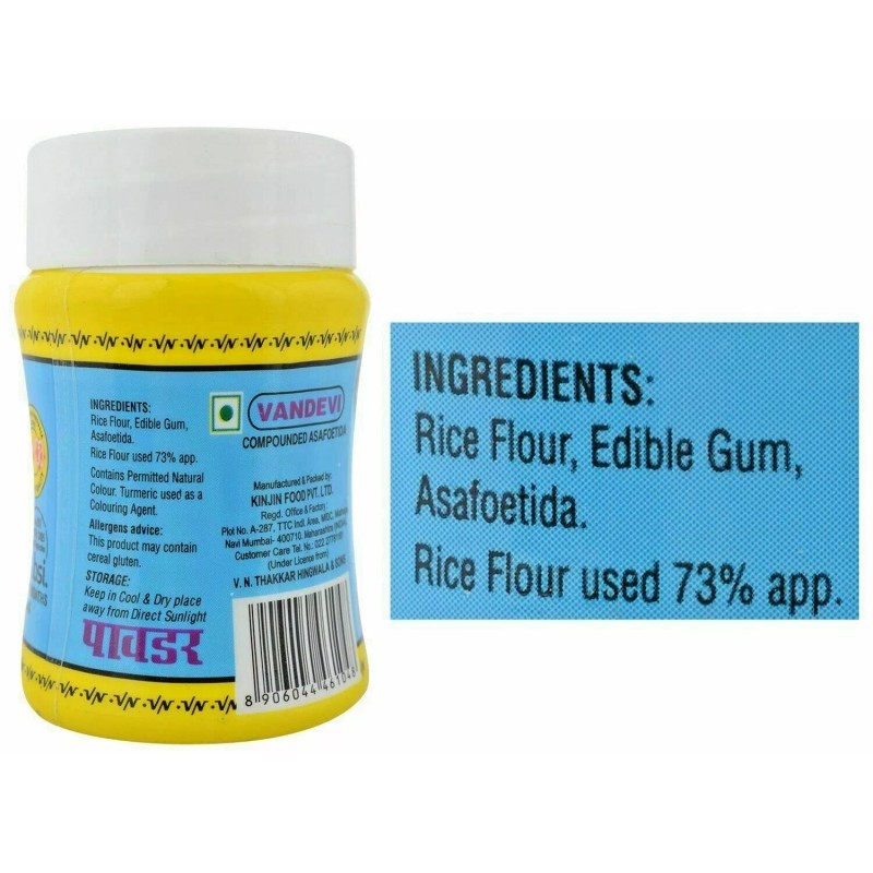 Vandevi Asafetida (Hing Compounded) 2 X 50g(1.75oz) each(Total 100g) USA