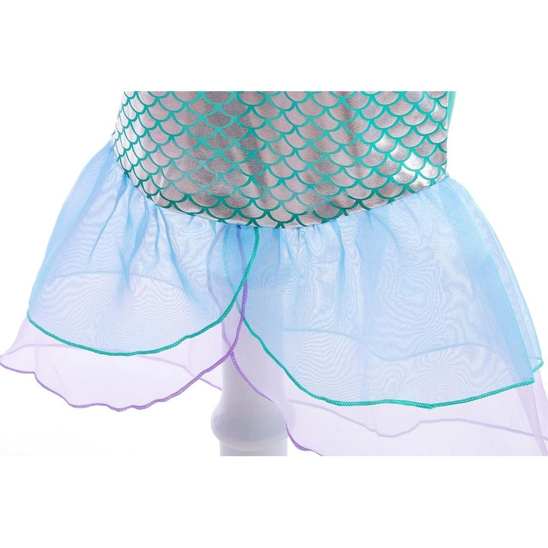 Dressy Daisy Vestido de Disfraz de Princesa Sirena con Corona