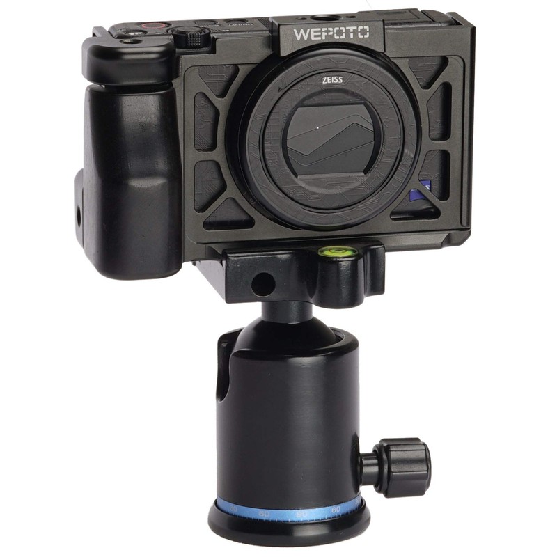 WEPOTO GP-ZV-1 Cage Hand Grip Metal Ebony Wood for Sony