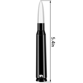 ONE250 Bullet Style Antenna, Compatible with GMC Sierra (2000-2024), GMC Canyon (2015-2024), GMC Acadia (2007-2019), GMC Terrain (2010-2017), GMC Yukon (1992-2006) (White)