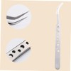 Healeved 2pcs Static Nail Tweezers Non-magnetic Eyebrow Clip and Nail