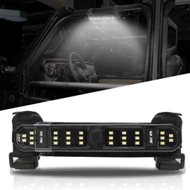 SUNPIE UTV Dome Light Universal Roll Bar Lights w/Magnetic, Rechargeable Interior Light for Polaris Canam Honda Pioneer/Talon Kawasaki Mule/Teryx Arctic Jeep Wrangle All Model, White LED