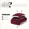 Elegant Comfort 3-Piece Buffalo Lodge-Plaid Comforter Set, Luxurious, Heavyweight, All