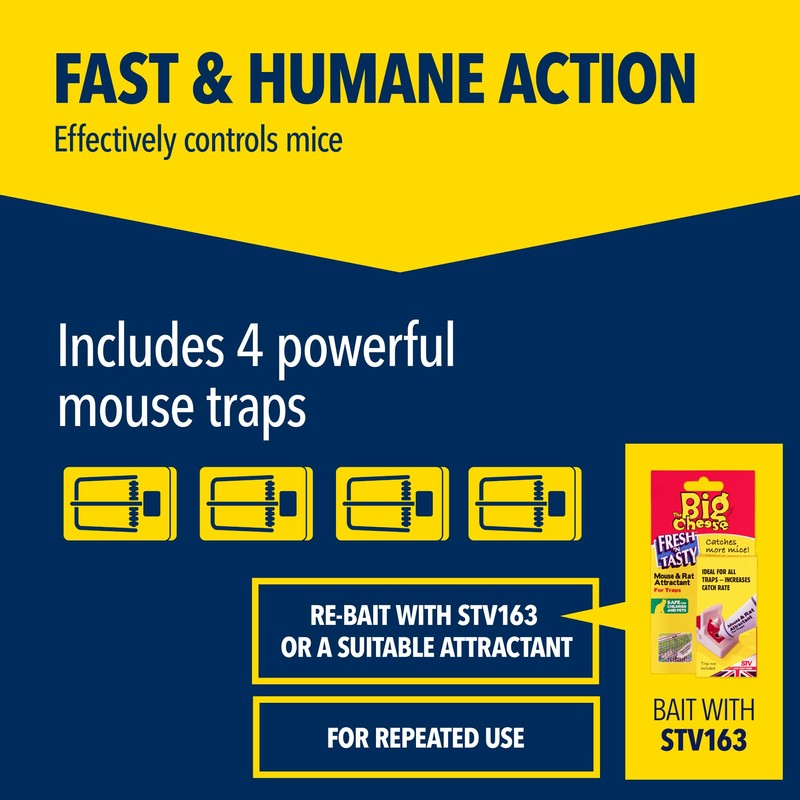 The Big Cheese Ultra Power Ready-Baited Mouse Trap - Multi