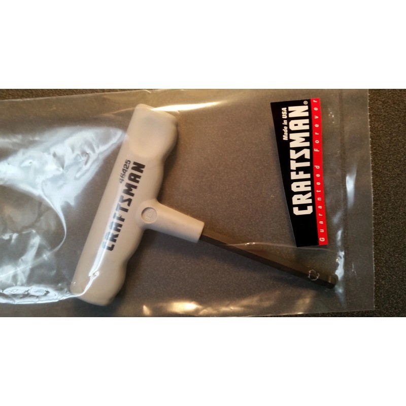 Craftsman NOS Craftsman T-Handle Hex Key, Made in USA, 8mm