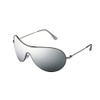 ALPLAND Pilot Sunglasses Silver Fully Reflective New Model