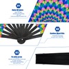 2 Pcs Clacking Fans for Line Dancing, Clapping Hand Fans