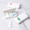 TopHomer Travel Pill Organizer 3 Compartments Portable Pill Case Buckle