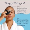 Cleanlogic Almohadillas faciales exfoliantes de doble textura carbón negro/gris, 9