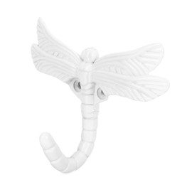 KITANDOVE 1set Dragonfly Design Hook Decorative Wall Mounted Coat and Hat Hanger Vintage Multipurpose Key Holder for Home Decor and Towel Organization