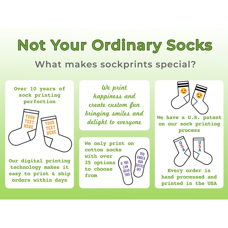 Alpha Phi Sorority Crew Socks for Women - Custom Printed