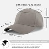 KELOYI Baseball Cap Unisex Grey Baseball Cap Adjustable Breathable Cap