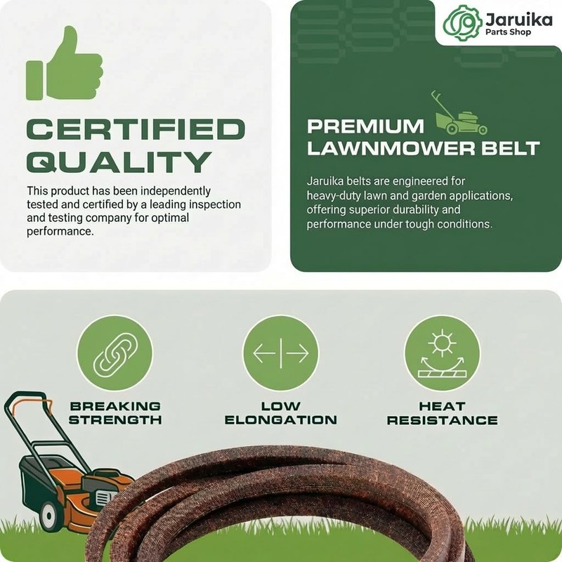 Jaruika 954-04249 Mower Belt 1/2 x 71 Inch for 42-Inch