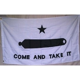 Moon Knives 3x5 Embroidered Gonzales Gonzalez Come Take It 600D 2ply Nylon Flag 3x5 - Party Decorations Supplies For Parades - Prime Outside, Garden, Men Cave Decor Flag