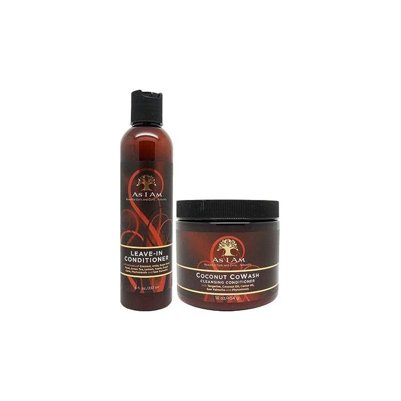 As I Am Leave-in Conditioner 8oz, Coconut Cowash Cleansing Conditioner