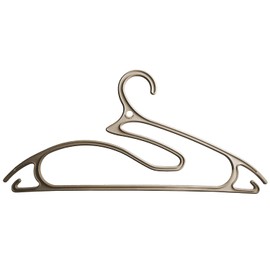 Ordinett 5 Piece Hangers 5 in 1 Taupe PP Display 28 Sets, Polypropylene, Medium