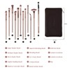 Juego de 12 brochas de maquillaje para ojos, corrector, cejas,