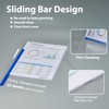 TOTiyea 12 Pack Clear Report Covers with Sliding Bars, 5mm