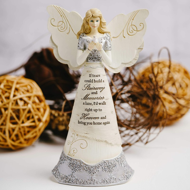 Sympathy Angel Figurine by Pavilion, 8-Inch, If Tears Could Build