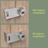 Keyless Combination Lock – 3-Digit Combination Lock for Cabinet Doors