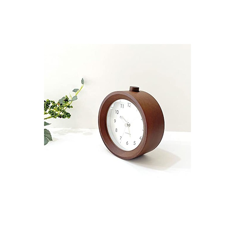 KATOMOKU Alarm Clock 6 km-89B Brown Alarm Clock