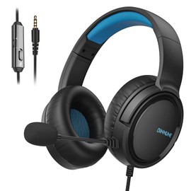 xinyee BG02 Gaming Headset with Microphone Noise-Canceling Wired Headphones Surround Sound Over-Ear Earphones Compatible with PC Computer Laptop