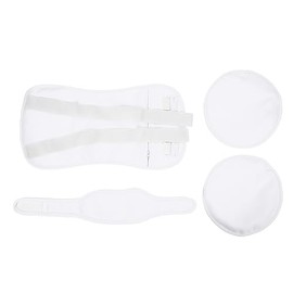 Diydeg Envoltura de Aceite de Ricino para Cintura Cuello Pecho Paquete de Aceite de Ricino Orgánico Reutilizable 3 en 1 con Correa Elástica Ajustable Envoltura de Compresa de Aceite de