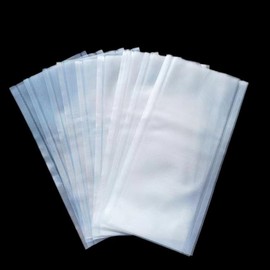 Yerleomit Pack of 100 PVA Fishing Bags, 5 x 10 cm PVA Fishing Bags, Carp Fishing, Water Soluble, Solid Bait, Carp Fishing for Boilies, Carp, Feed, Canned Corn, Fish Meal, transparent pva bag fishing