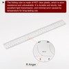 HARFINGTON Film Flexible Ruler 30cm 0.5mm Scale with R Angle