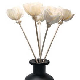 Künstliche Blumen-Diffusorstäbchen, Diffusorstäbchen für ätherisches Öl, Faserstäbchen, Duftzubehör, Ersatz-Nachfüllstäbchen für Zuhause, Büro, Spa, 5 Stück