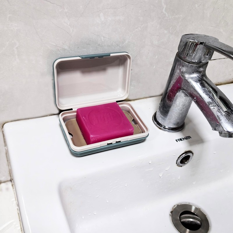 Lofekea Travel Soap Case, 2 Pieces, Soap Dish with Lid,