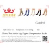 Ziperior 8-15 mmHg Compression Grade 0 Calf Inside Leg Zipper