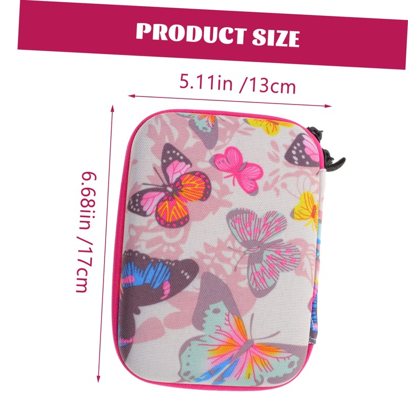 Mipcase 15Grid Camera Case Durable Zipper Closure Bag for Travel